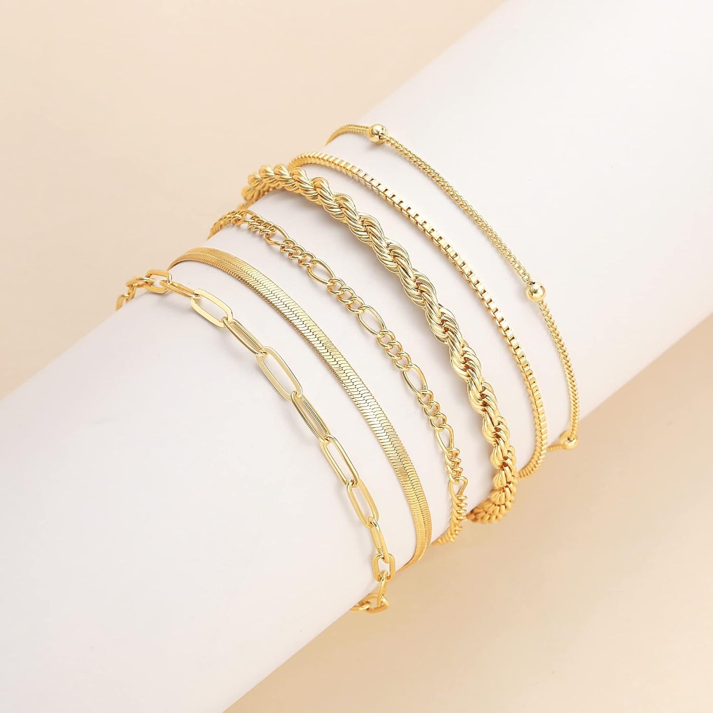 Dainty Gold Bracelet Set™