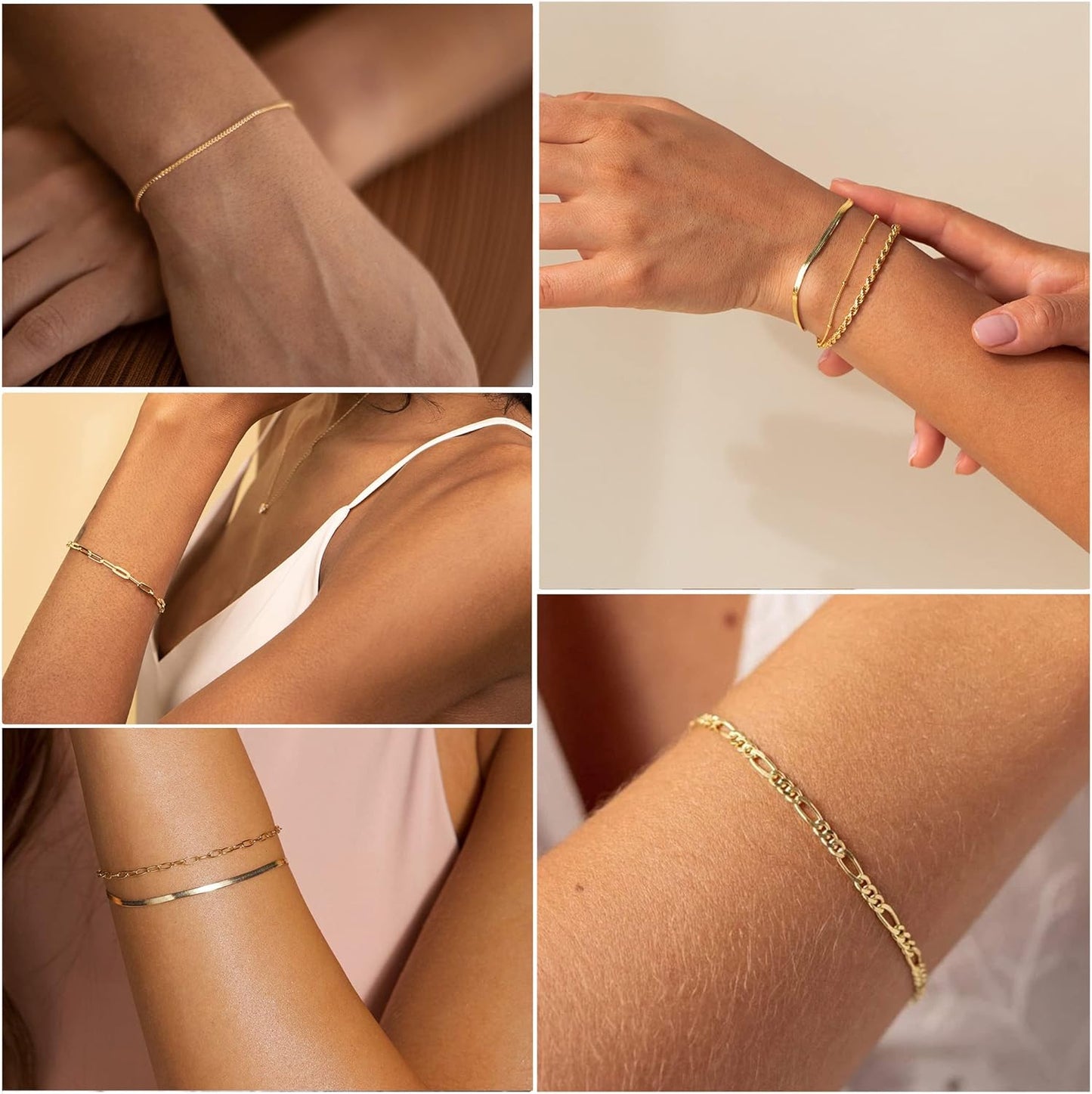 Dainty Gold Bracelet Set™